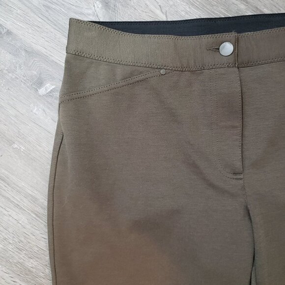Chico's * Olive Green Ponte Pant * Sz 0.5 S 6 - Picture 4 of 8